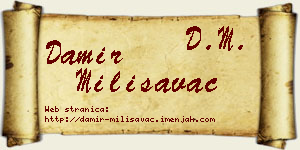 Damir Milisavac vizit kartica